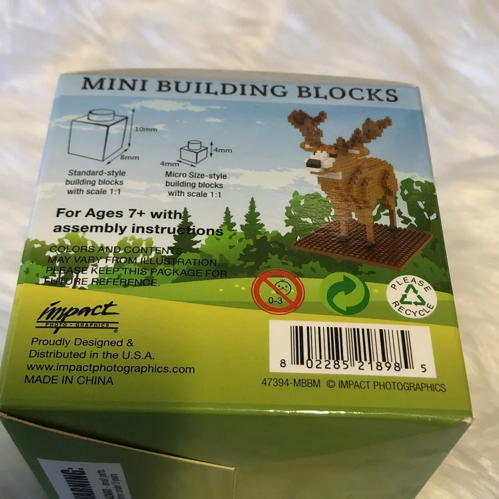 Mini Building Blocks Mule Deer 352 Pieces NIB - Picture 2 of 6